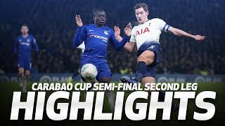 HIGHLIGHTS  Chelsea 21 Spurs 22 on agg 42 on pens  Carabao Cup semifinal second leg [upl. by Alonso22]