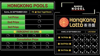 LIVE DRAW HONGKONG HARI INI 26 SEPTEMBER 2024  LIVE HK  LIVE DRAW HK  LIVE DRAW HK TERCEPAT [upl. by Nylsej]