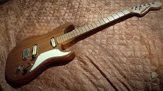 Masterbuilt mahogany Stratocaster [upl. by Brena]