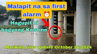 Marikina river update October 242024 as 4pm [upl. by Scharaga]