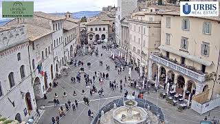 Assisi Live Webcam Piazza del Comune [upl. by Nairam]