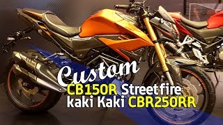 VLOG  Custom CB150R Kaki kaki CBR250RR [upl. by Arraek201]