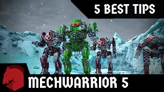 Mechwarrior 5 Mercenaries  5 Best Tips  EZ Mode [upl. by Niriam]