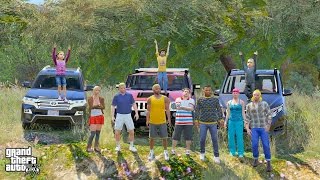 GTA 5 REAL LIFE MOD 266 FAMILY OFF ROAD TRIP TO THE JUNGLE [upl. by Reinertson]