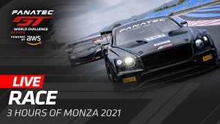 LIVE FROM MONZA  MAIN RACE  FANATEC GT WORLD CHALLENGE 2021  ENGLISH [upl. by Diraj958]