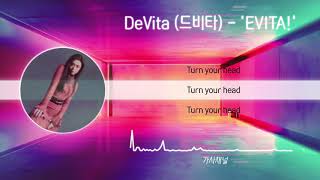 DeVita 드비타  EVITA 가사 lyrics ㅣ Devita  EVITA [upl. by Ahsimit413]