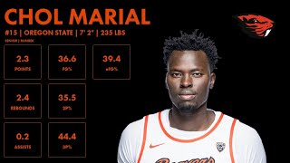 Chol Marial  Oregon State  202324 Transfer Portal Highlights [upl. by Erreit]