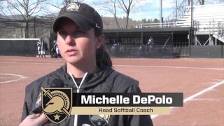 Recap Army Softball vs Holy Cross Doubleheader 4217 [upl. by Doownel767]