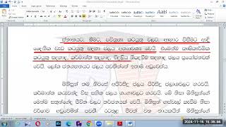 AN ESSAY ON PROTECTING WATER SINHALA SECOND LANGUAGE IN TAMIL BK VISION ACADEMY 14 11 2024 [upl. by Nylessoj]