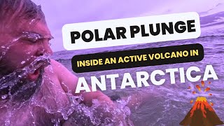 Polar Plunge in Antarctica  Seabourn Pursuit  Deception Island  Kinny amp JJ [upl. by Charmane228]