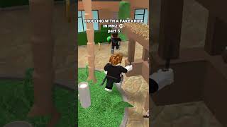 TROLLING WITH A FAKE KNIFE IN MM2  THE END 💀 mm2 roblox shorts [upl. by Radke32]