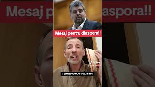 MESAJ PENTRU DIASPORA 🇷🇴 romania diaspora news respect vuralvideo [upl. by Bunce]