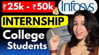 🤩Infosys PAID Internship for College Students  Earn ₹25k  ₹50k per month [upl. by Smeaj]