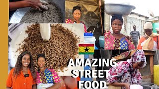 HOW BRUKINA IS MADE  SELLING POPULAR STREET FOOD  LIVING IN GHANA [upl. by Indys514]