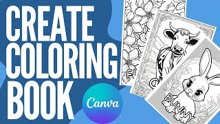 How to make coloring book in Canva  Step by step in 2024 [upl. by Xonk618]