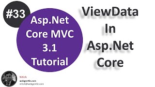 33 ViewData in AspNet Core  Pass data from View to Layout  AspNet Core tutorial [upl. by Nospmis]