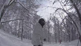 Snowboarding in Myoko Kogan Japan [upl. by Odlauso334]