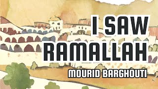 I Saw Ramallah by Mourid Barghouti Book Summary palestine [upl. by Marquis]