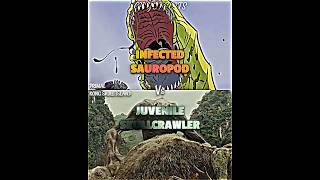 Infected Sauropod vs Juvenile Skullcrawler primal kongskullisland vsbattle vsedit kaijubattle [upl. by Sacks319]