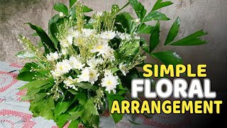 Basic Floral Arrangement Tutorial for Beginners [upl. by Lenno]