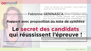 Note de synthèse 15  le secret des candidats qui réussissent l’épreuve [upl. by Isak]