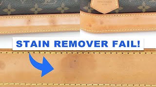 Removing STAINS from Louis Vuitton ALMA BB Vachetta Leather [upl. by Mccormick31]