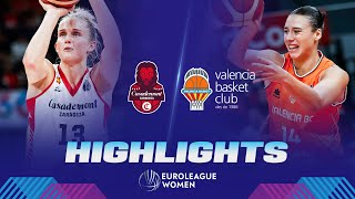 Casademont Zaragoza v Valencia Basket Club  Gameday 5  Highlights  EuroLeague Women 202324 [upl. by Trilbee]