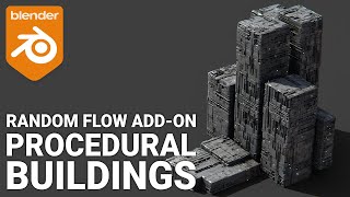 Procedural Buildings using Random Flow in Blender b3d [upl. by Ai]