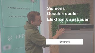 Siemens Geschirrspüler Elektronik ausbauen [upl. by Tenom321]