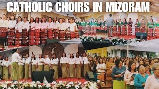 Beautiful Catholic Choir in Mizoram in honour of St Andrew [upl. by Junji]