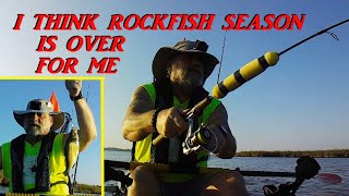 THE FINAL KAYAK OUTING FOR ROCKFISH [upl. by Adoh]