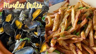 MUSSELS AND FRIES  MOULES FRITES  Traditional French recipe  Easy and delicious [upl. by Manella]