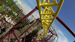 Volcano The Blast Coaster at Kings Dominion  HD POV OnRide Video Footage [upl. by Enitsed]