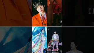 BTS V in multi and orange dress comment your favourite member name [upl. by Hoffman]