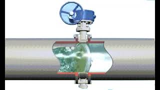 How Butterfly Valve works  Fluid mechanics  Animation  Principal [upl. by Airlee]