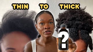 THIN TO THICK Natural Hair Watch this if you want thicker and fuller hair How to get thicker hair [upl. by Dotson]