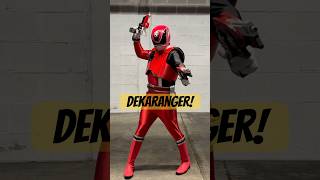 DekaRed 🚨⚡️ shorts powerrangers cosplay redranger powerrangerscosplay supersentai [upl. by Wilie502]