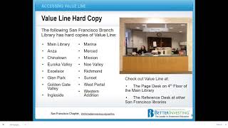 Presentation Introduction to Value Line Investment Survey [upl. by Ayahsal]