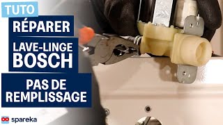 Comment réparer une machine à laver BOSCH qui ne se remplit plus en eau [upl. by Jemie]