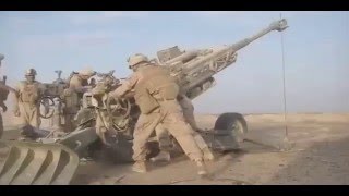 November Battery 514 311 Det Helmand Afghanistan Marine artillery [upl. by Aicenat582]