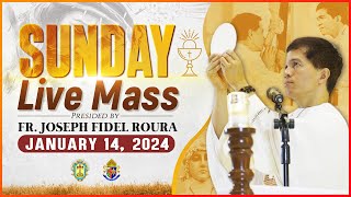 SUNDAY FILIPINO MASS TODAY LIVE  JANUARY 14 2024  FR JOSEPH FIDEL ROURA [upl. by Cerellia]