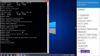 Bootable USB Windows 8 or 81 Using CMD 100 WORKS [upl. by Falkner]