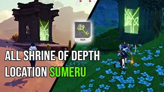 All 10 Shrine of depth Location Sumeru  Genshin Impact [upl. by Anahpos138]