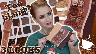 Juvias Place COFFEE SHOP ☕️ COLLECTION Review  3 LOOKS  Steffs Beauty Stash [upl. by Semadar568]