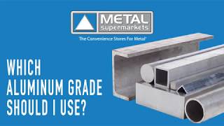 Which Aluminum Grade Should I Use  Metal Supermarkets [upl. by Alfreda]