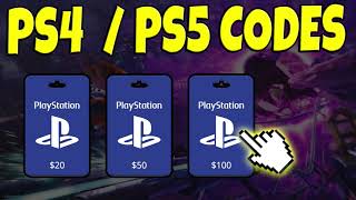 PS4  PS5 Discount Code 2023  Get Free PSN Codes NOW [upl. by Airdnaz689]