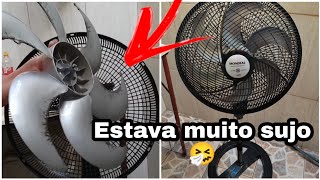 LIMPANDO MEU VENTILADOR DE PÉ  mondial maxi power 40 [upl. by Dorice294]