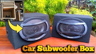 DIY 6x9 Subwoofer Box  BudgetFriendly Build  Home Made Powerful Car Subwoofer  Subwoofer Making [upl. by Sirahs]