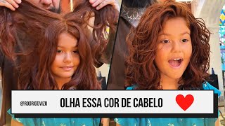 Impressionado com essa cor de cabelo 😱 [upl. by Kumagai]