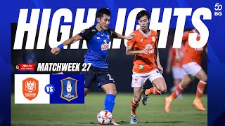 HIGHLIGHTS  RATCHABURI FC 01 BG PATHUM UNITED  THAI LEAGUE 202324 MATCHWEEK 27 [upl. by Casilde798]